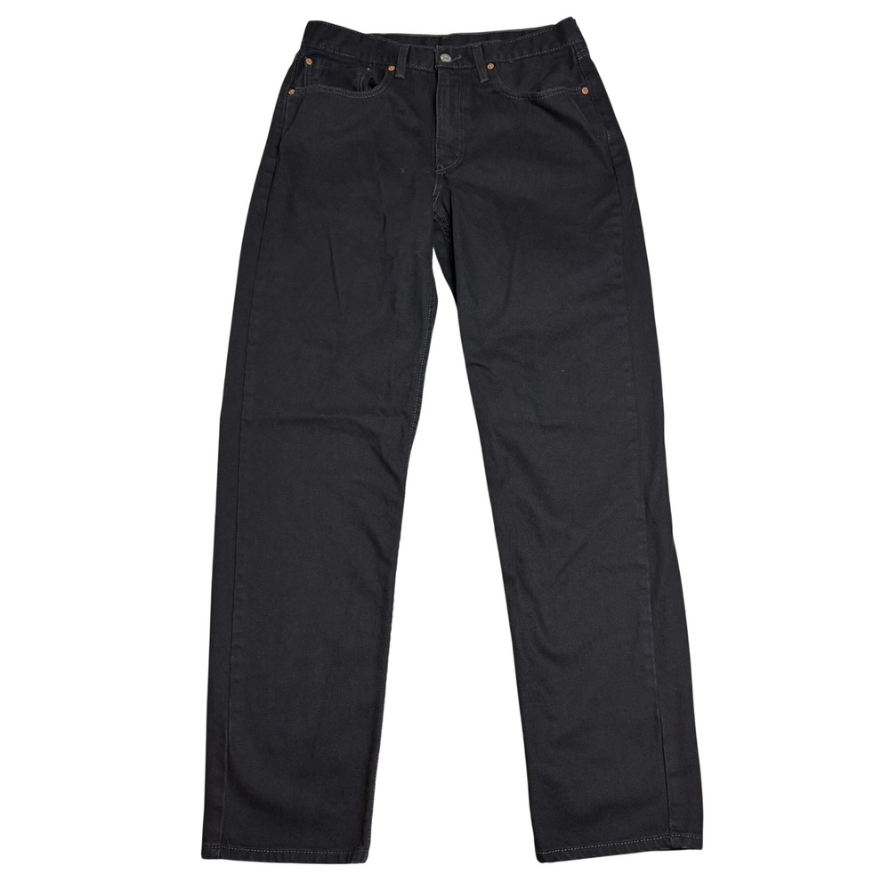 Levis 550 Jeans Men 34x36 Tall Black Relaxed Fit Straight Leg Workwear EUC